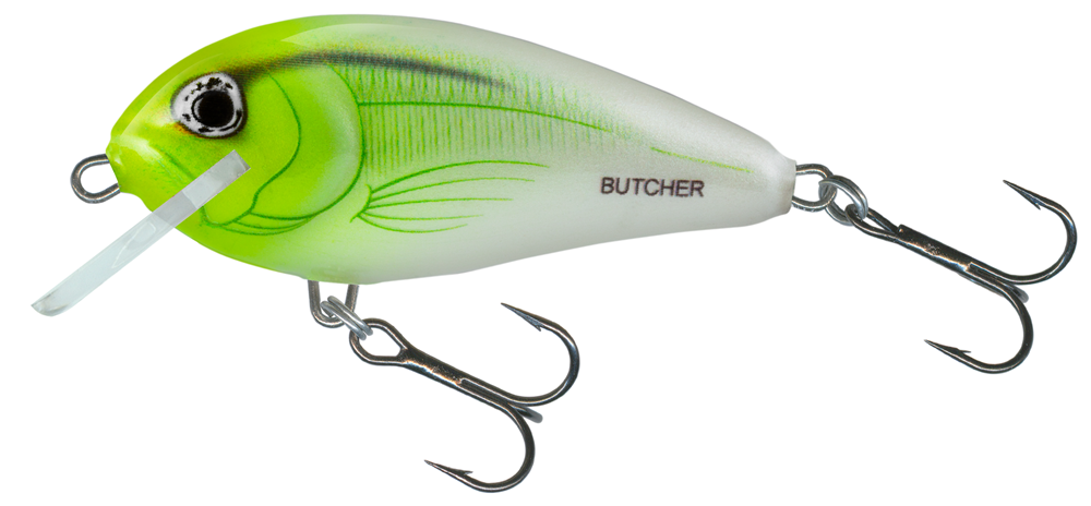 Salmo wobler butcher floating white flash yellow 5 cm 5 g