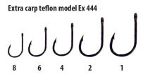 Extra carp háčky teflon série EX 444 ( 10ks v balení)-Velikost 2