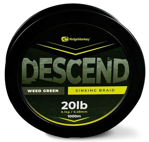 Ridgemonkey šňůra descend sinking braid - 300 m 0,28 mm 9,1 kg