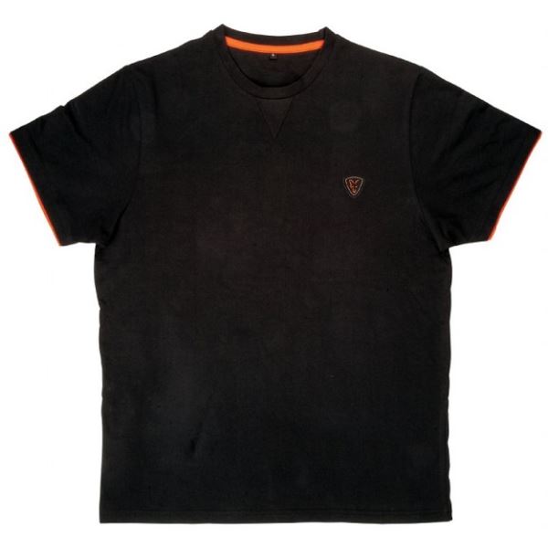 Fox Tričko Cotton T-Shirt Black Orange