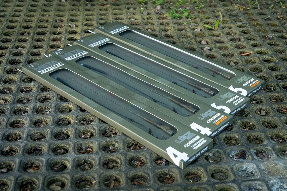 One more cast hotové návazce meta terminal tackle all-in-1 lead clip lock hook german rig barbed - velikost 4