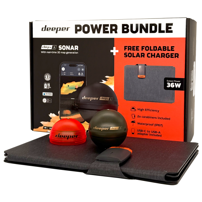 Deeper power bundle nahazovac� sonar chirp+ 3 a sol�rn� nab�je?ka