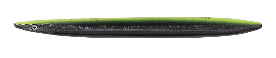 Savage gear pilker line thru sandeel black n yellow glow 11 cm - 15 g