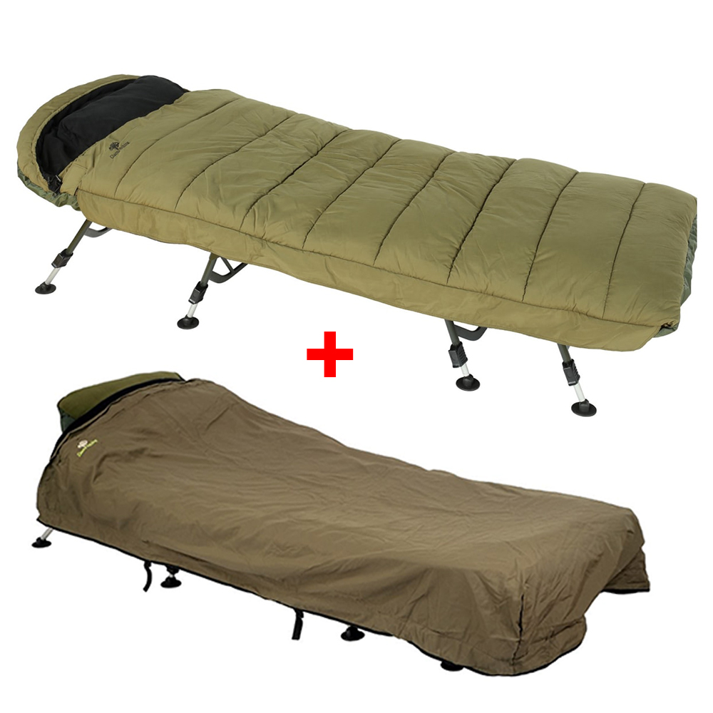 Giants fishing spací pytel 5 season maxi xs sleeping bag + přehoz exclusive bedchair cover zdarma