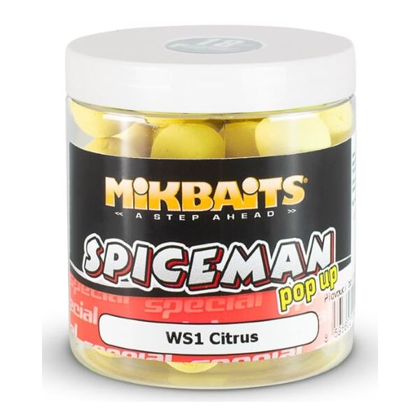 Mikbaits Plovoucí Boilie Spiceman WS1 Citrus 250 ml