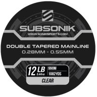 Sonik Ujímaný Vlasec Subsonik Double Tapered Main Line Clear 990 m - 0,28-0,55 mm 12 lb