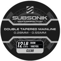 Sonik Ujímaný Vlasec Subsonik Double Tapered Main Line Clear 990 m