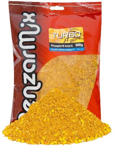 Levně Benzar mix krmítková směs groundbait turbo fluo 800 g - ananas-kyselina maslová