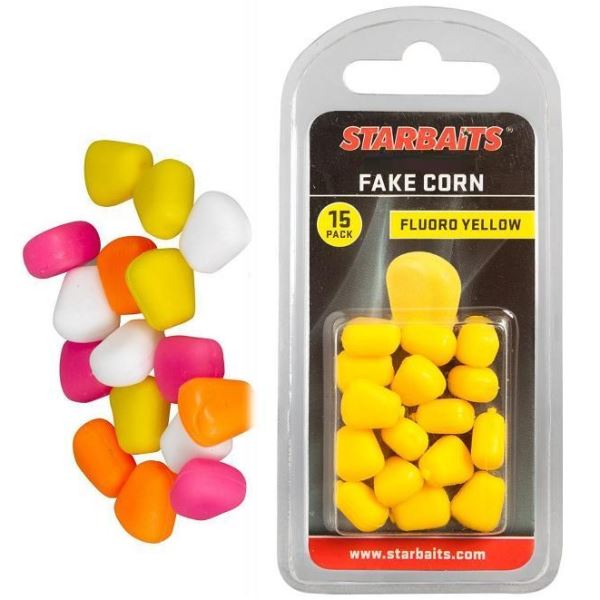 Starbaits Plovoucí Kukuřice Pop Up Fake Corn XL 10 ks Žlutá