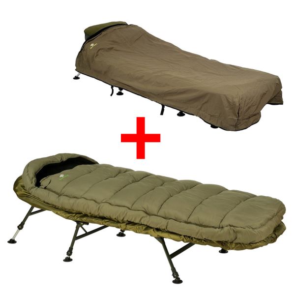 Giants Fishing Spací Pytel 5 Season LXR Sleeping Bag + Přehoz Exclusive Bedchair Cover