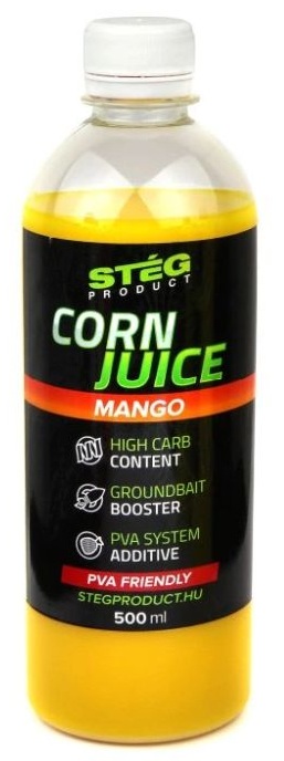 Levně Stég booster corn juice 500 ml - mango