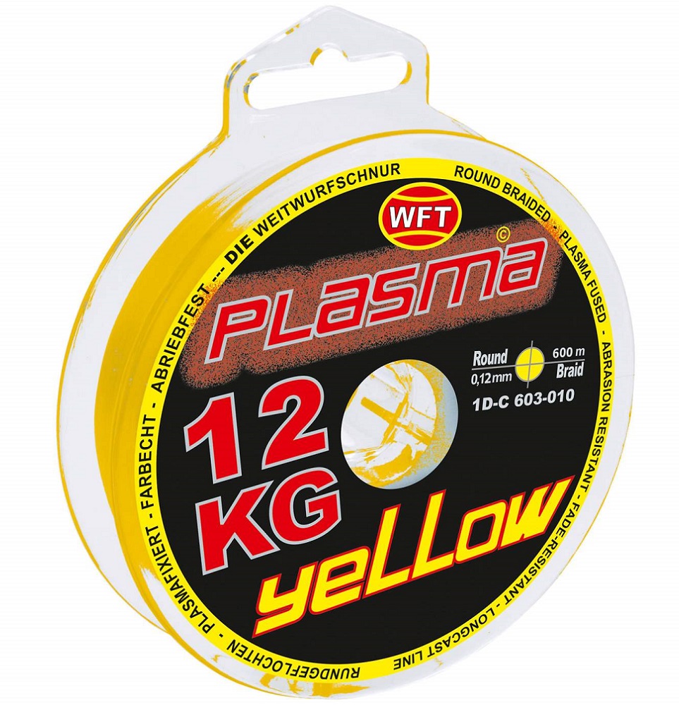 Levně Wft šňůra kg plasma round žlutá 150 m - 0,14 mm 18 kg