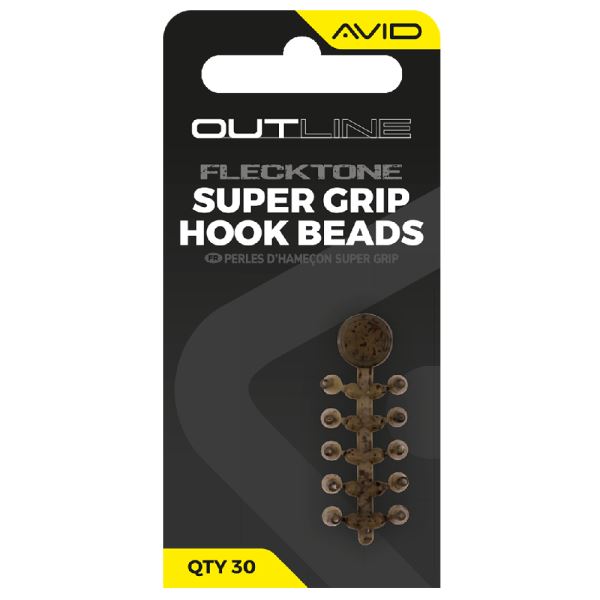 Avid Carp Zarážky Stoper Outline FleckTone Super Grip Hook Beads