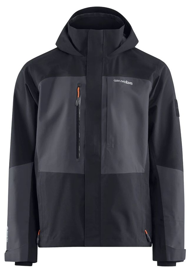 Grundéns bunda gore-tex pro fishing jacket obsidian - l