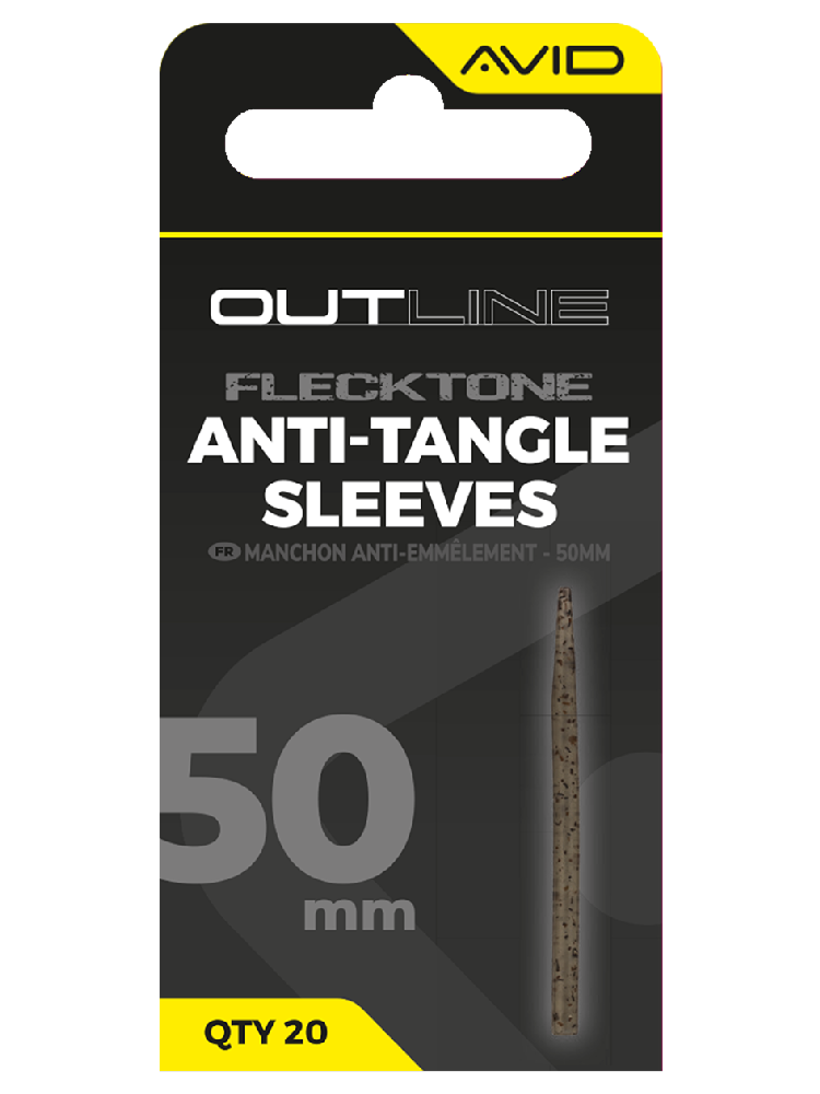 Avid carp převleky proti zamotání outline flecktone anti-tangle sleeve - 50 mm
