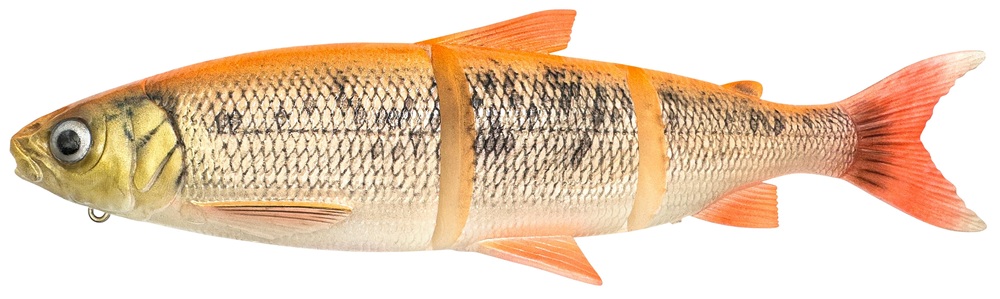 Savage gear gumová nástraha 3d line thru whitefish moderate sinking golden albino - 17 cm 53 g