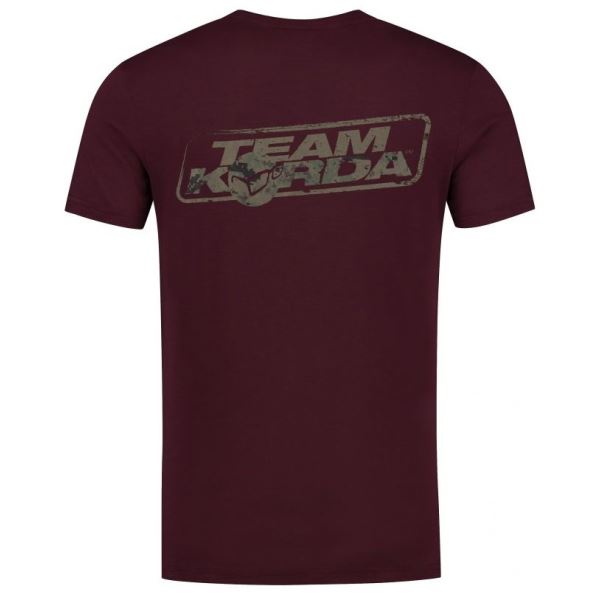 Korda Tričko TK Digi Kamo Tee Burgundy