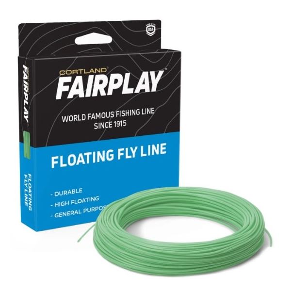 Cortland Muškařská Šňůra Fairplay Floating Blue Green Fresh Salt 84 ft