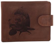 Mercucio Peněženka Světlehnědá Vzor 47 Kapr Hlava Mercucio Peněženka Světlehnědá Vzor 47 Kapr Hlava