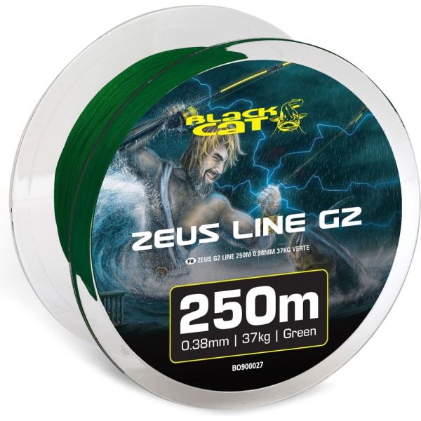 Black Cat Splétaná Šnůra Zeus G2 Line Green