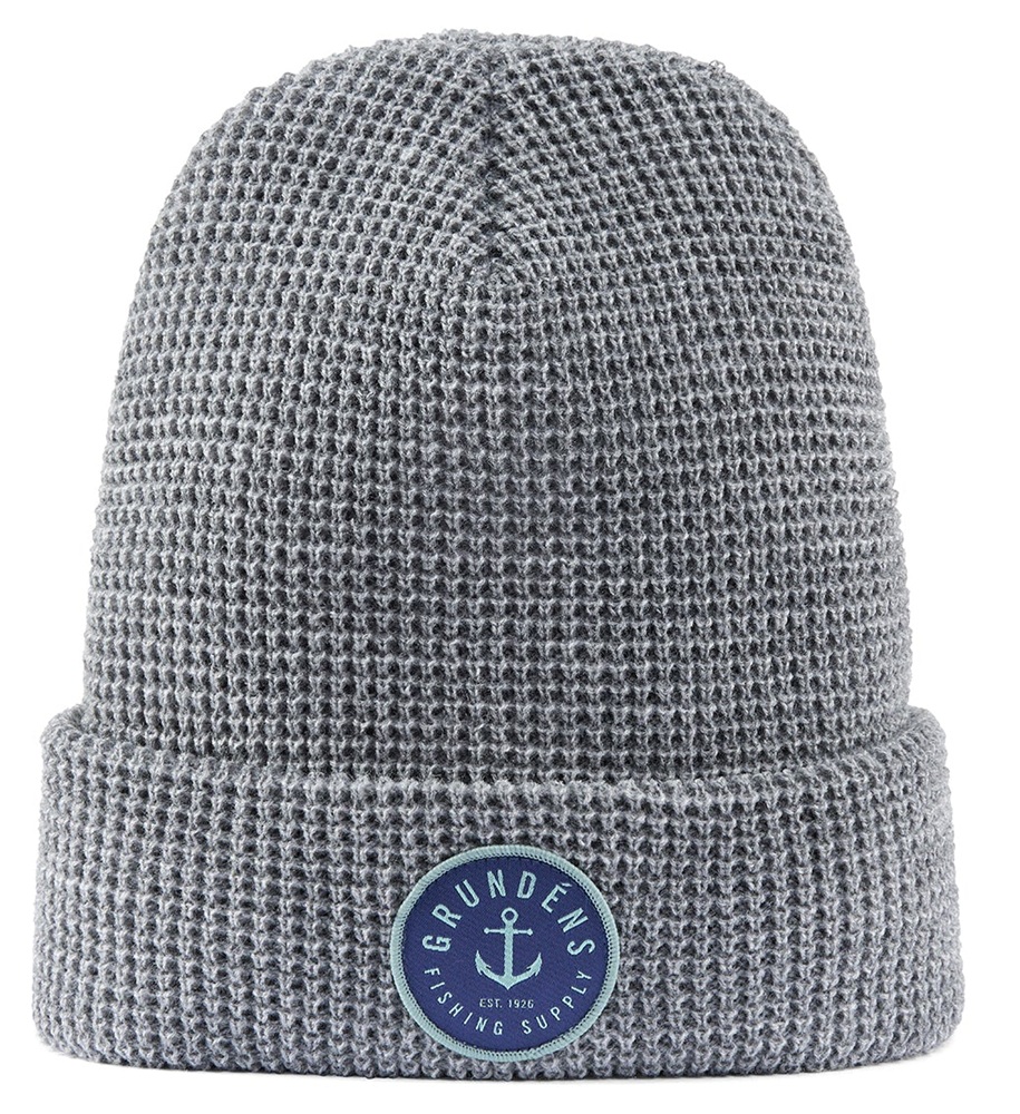 Grundéns čepice anchor waffle beanie athletic heather