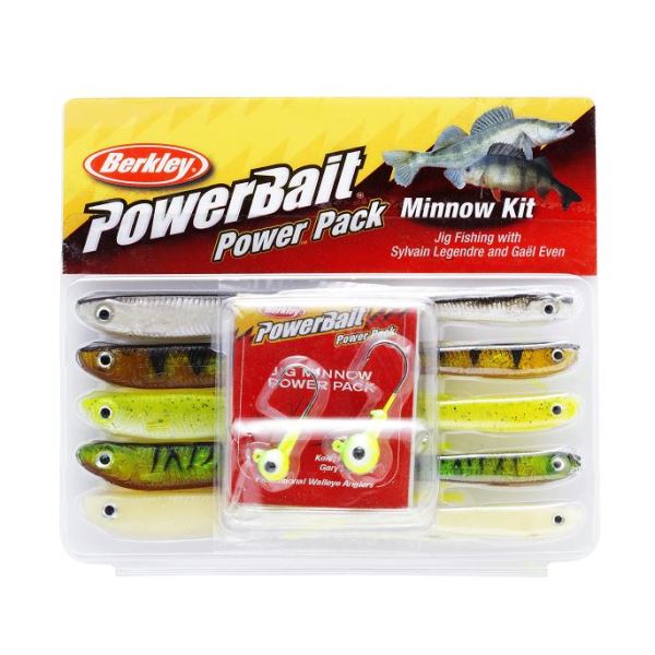 Berkley powerbait sada smáček realistic 7,5 cm + 10 cm (10ks+2x jig)