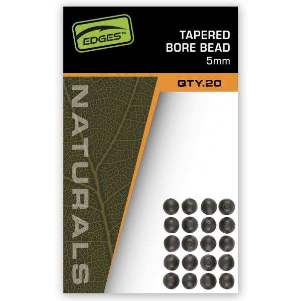 Fox Nárazové Kuličky Edges Naturals Tapered Bore Bead 5 mm 20 ks