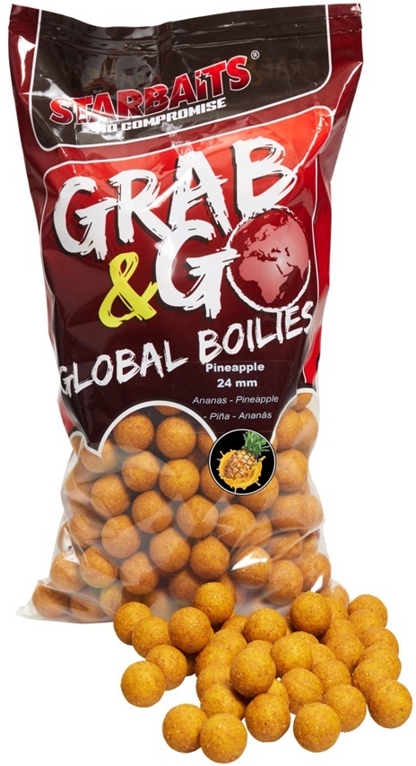 Starbaits boilies g&g global pineapple - 2,5 kg 14 mm