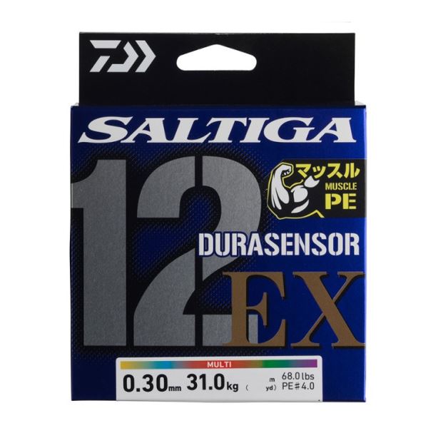 Daiwa Splétaná Šňůra Saltiga Durasensosr12 Braid EX +Si3 300 m Multi Color