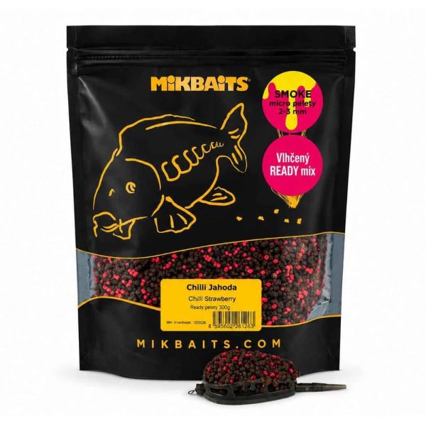 Mikbaits Pelety Smoke Ready Vlhčené Pelety 300 g 2-3 mm