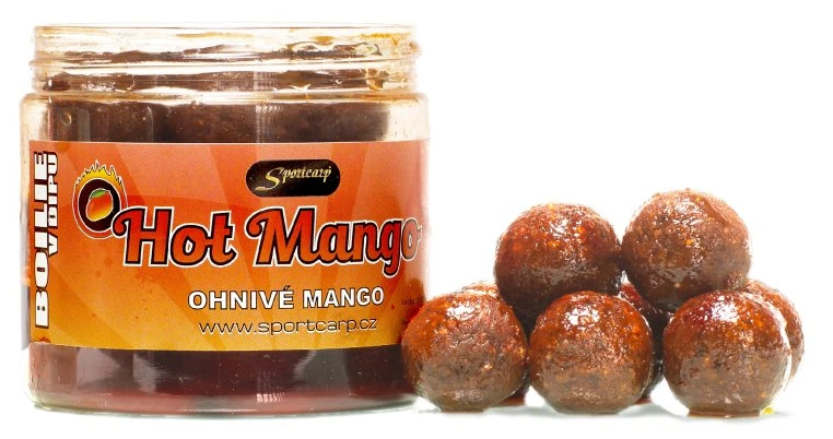 Levně Sportcarp boilies v dipu dipped boilies 200 ml 20 mm - hot mango