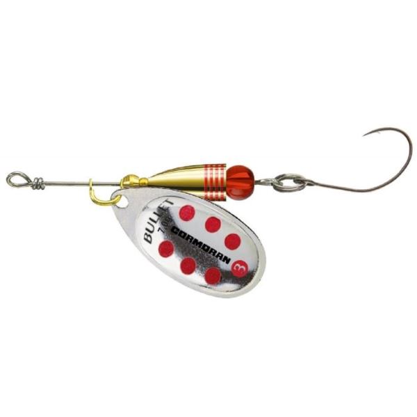 Cormoran Třpytka Bullet Single Hook Silver Red