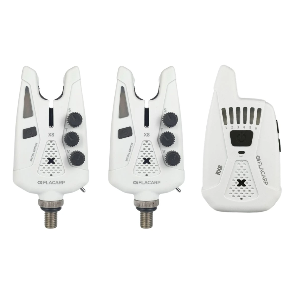 Levně Flacarp sada signalizátorů x8+rx8 2+1 speciální barevná edice - bílá
