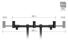 Delphin Přední FlexiMAG Hrazda Pro 3 Pruty RPX / ProMAX BW 30-45 cm (4)