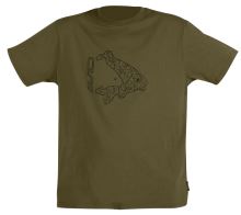 Avid Carp Tričko Icon T-Shirt Khaki - XXL