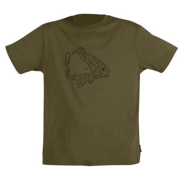 Avid Carp Tričko Icon T-Shirt Khaki