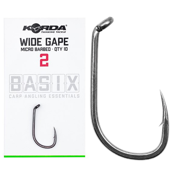 Korda háčky basix wide gape 10 ks - velikost 4