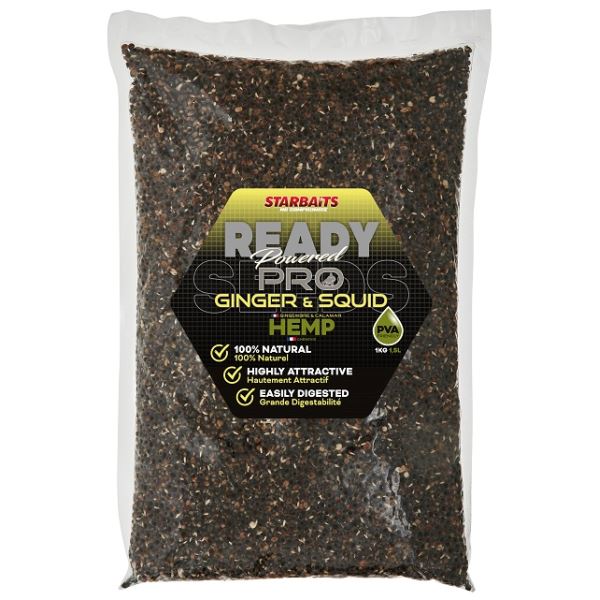 Starbaits Konopí Ready Seeds Pro Ginger Squid 1 kg