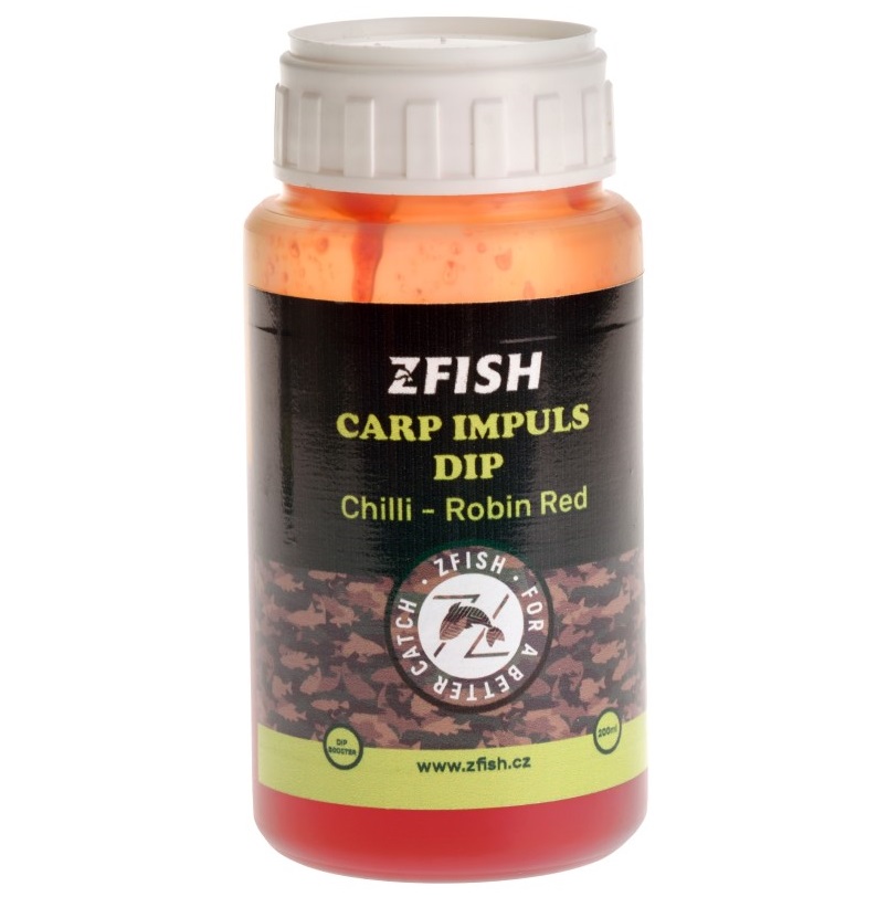 Levně Zfish dip carp impuls 200 ml - chilli robin red
