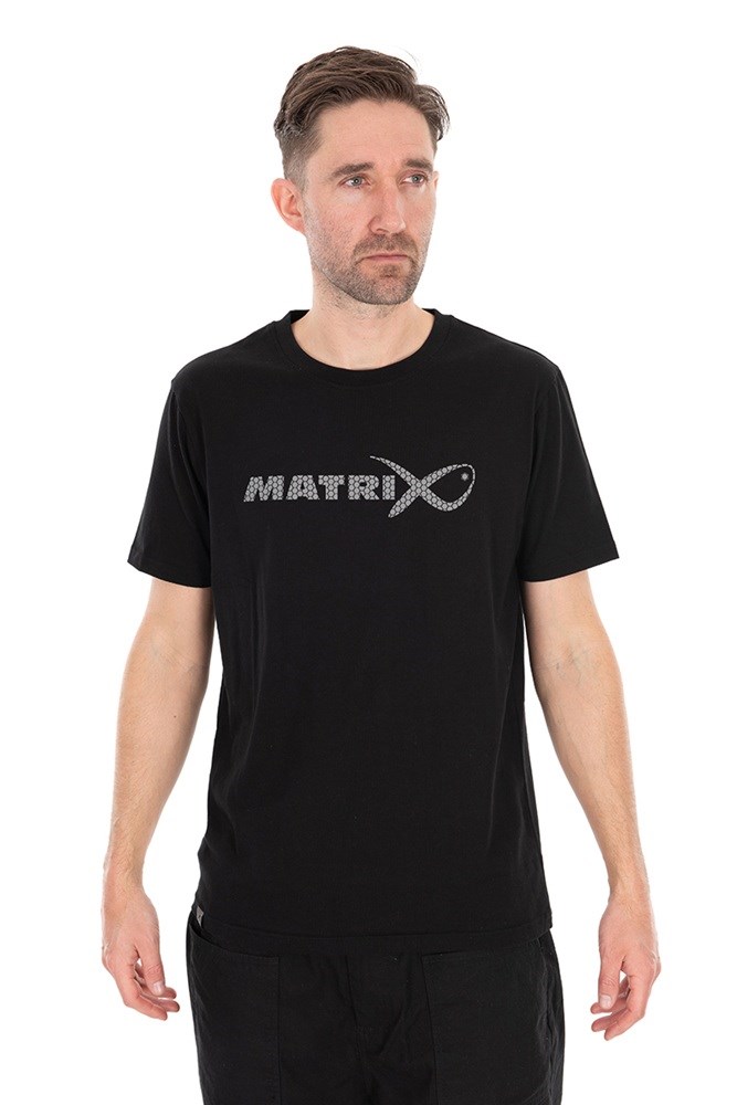 Matrix Tričko Large Fade T-Shirt Black Grey (1)