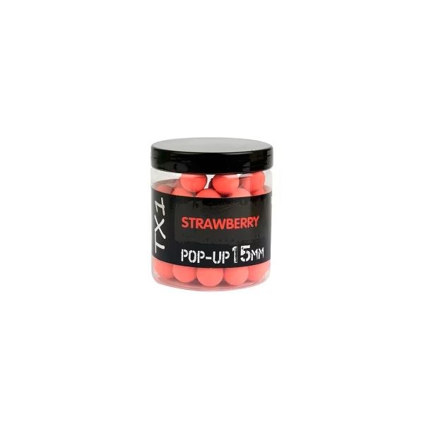 Shimano Plovoucí Boilie TX1 Pop Up Strawberry 80 g 15 mm Fluoro Red