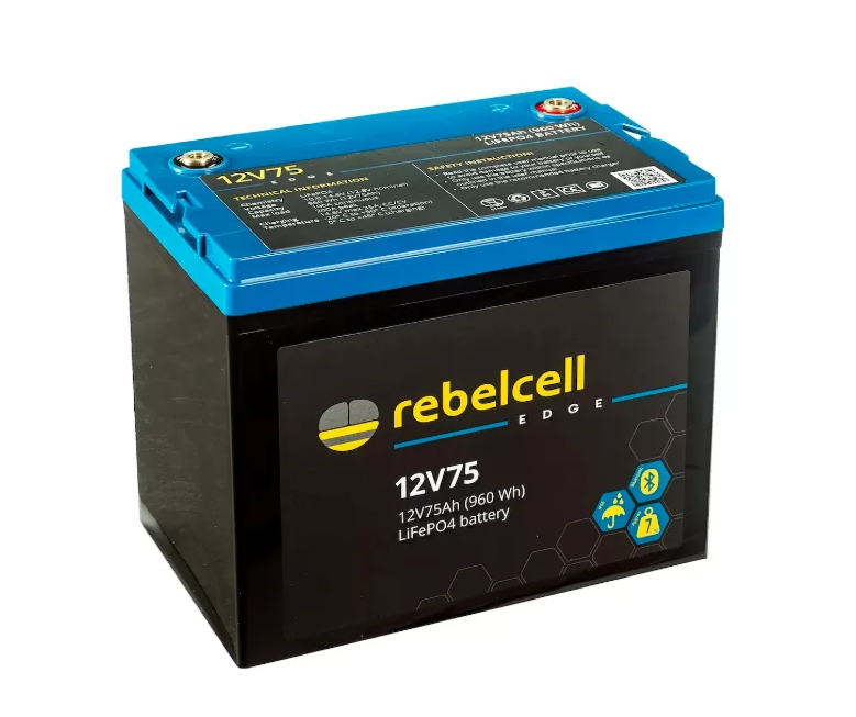 Rebelcell baterie edge lifepo4 battery 12 v 75 ah