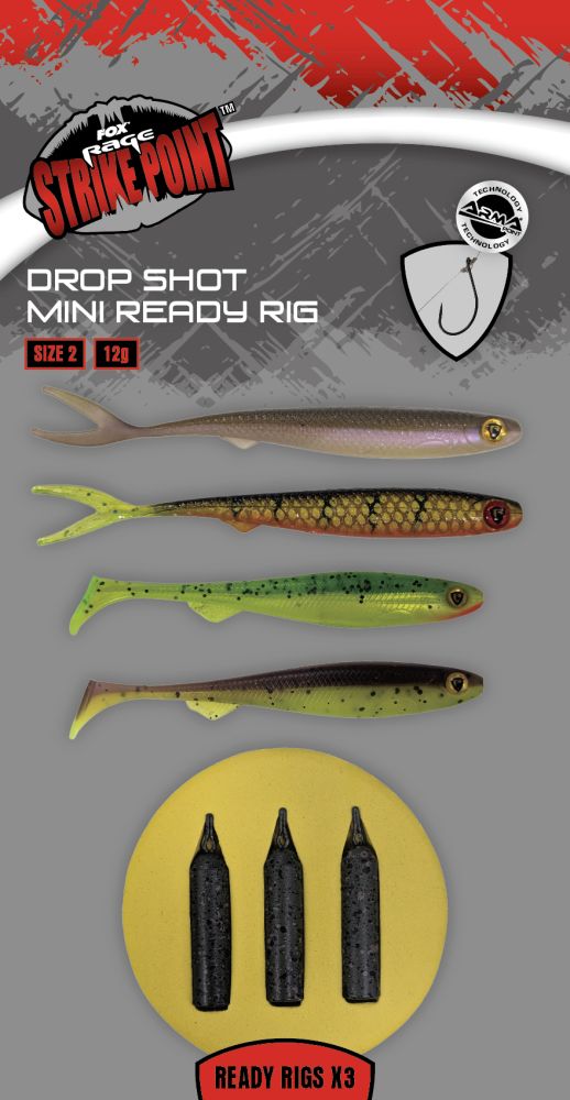 Fox rage montáž drop shot micro ready rig 3 ks - velikost 2