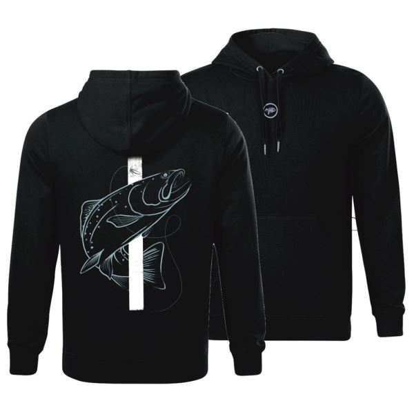 Giants Fishing Mikina Pánská Pstruh Černá