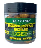 Jet Fish Boosterované Boilie Legend Range 250 ml 24 mm - Protein Bird Multifruit