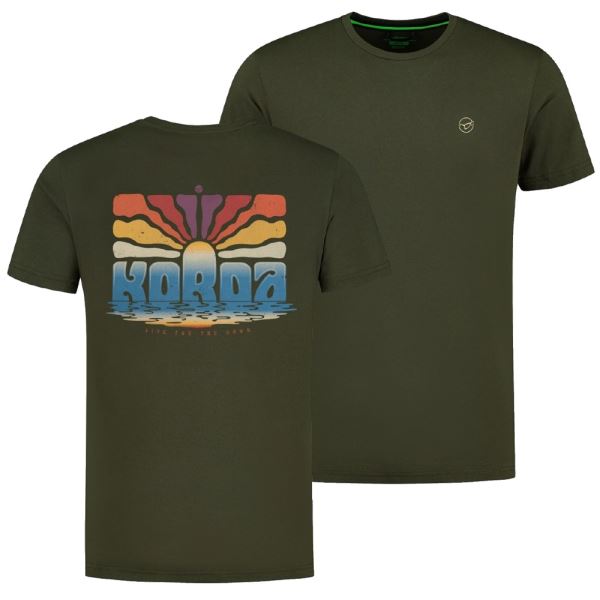 Korda Tričko Dawn Vibes Tee Dark Olive