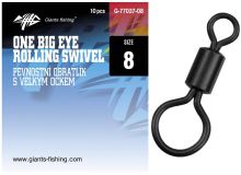 Giants Fishing Pevnostní Obratlík S Velkým Očkem One Big Eye Rolling 10 ks - Velikost 8 Giants Fishing Pevnostní Obratlík S Velkým Očkem One Big Eye Rolling 10 ks - Velikost 8