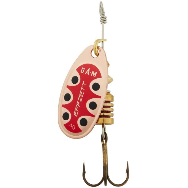 Dam Třpytka Effzett Standard Spinner Copper Black Dot Velikost 3 Hmotnost 6 g