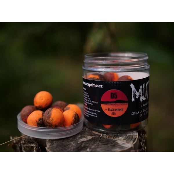 G.B.U. Vyvážené Boilies Mutant D5 Black Pepper Asa 130 g