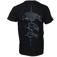 Giants Fishing Tričko Černé Tři Kapři (2)